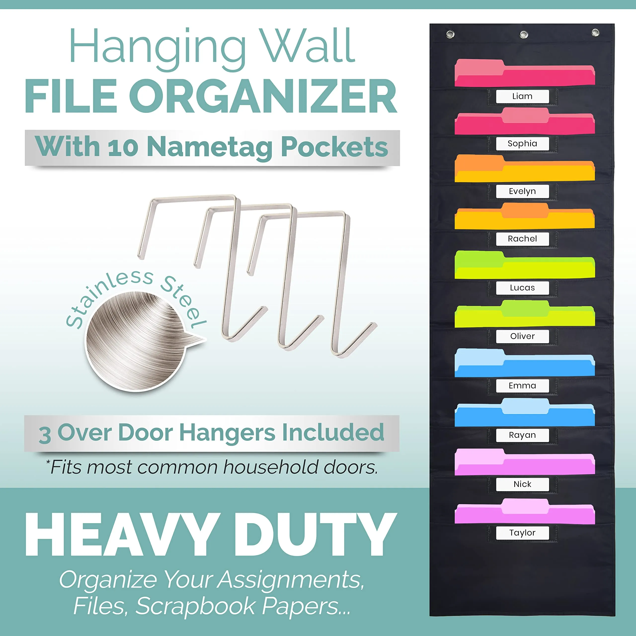 Hippo Creation Heavy Duty Storage Pocket Chart