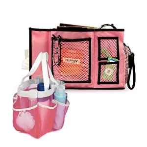 Honey-Can-Do Quick Dry Shower Tote and Bed Side Organizer, for Home, College, or Travel
