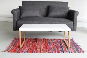 Indian Velvet Rag Rug - Medium