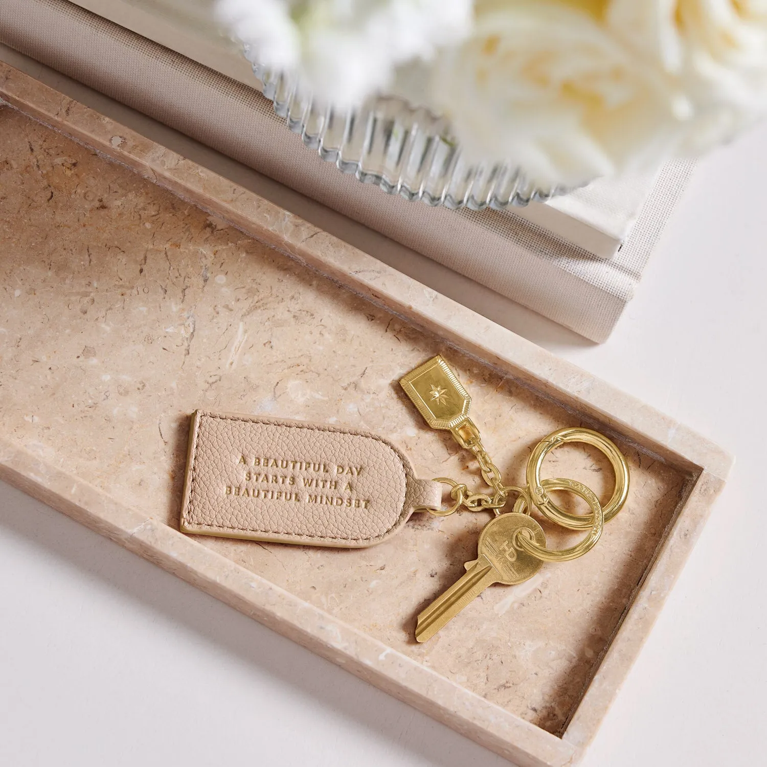 Katie Loxton 'A Beautiful Day Starts With A Beautiful Mindset' Keepsake Keyring