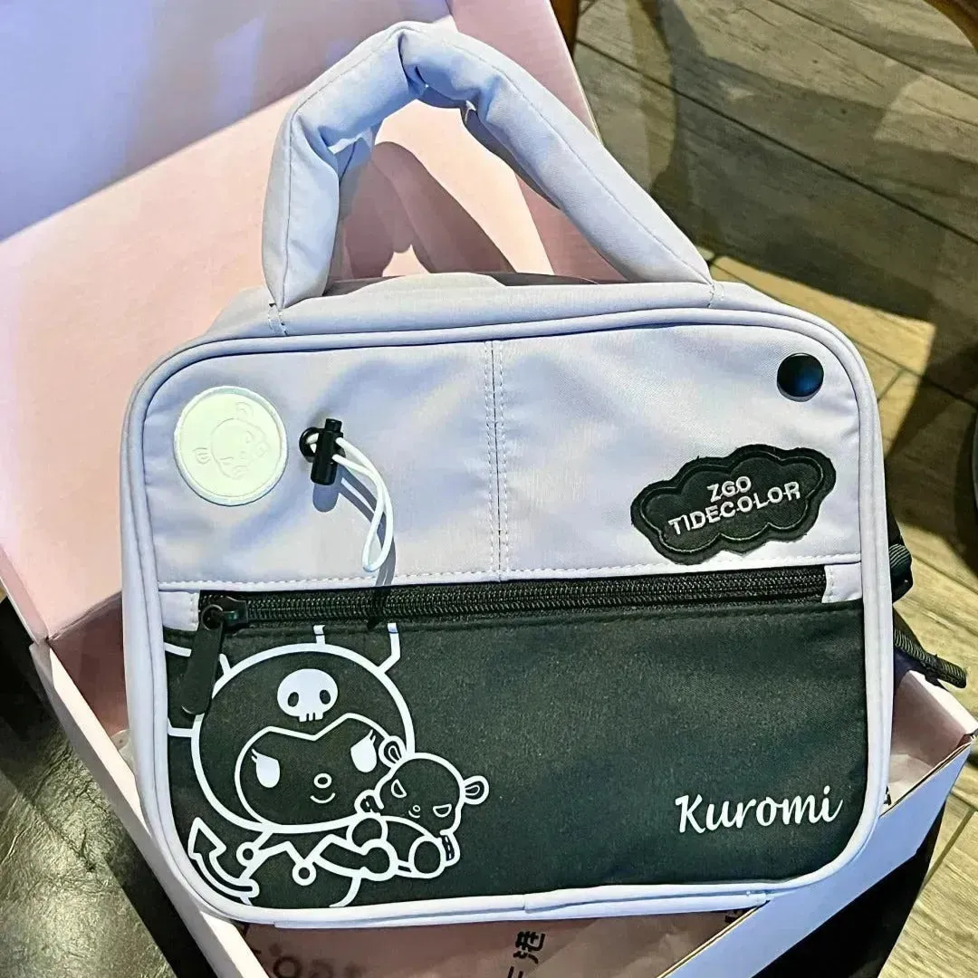 Kawaii Kuromi and Hello Kitty Makeup Bag