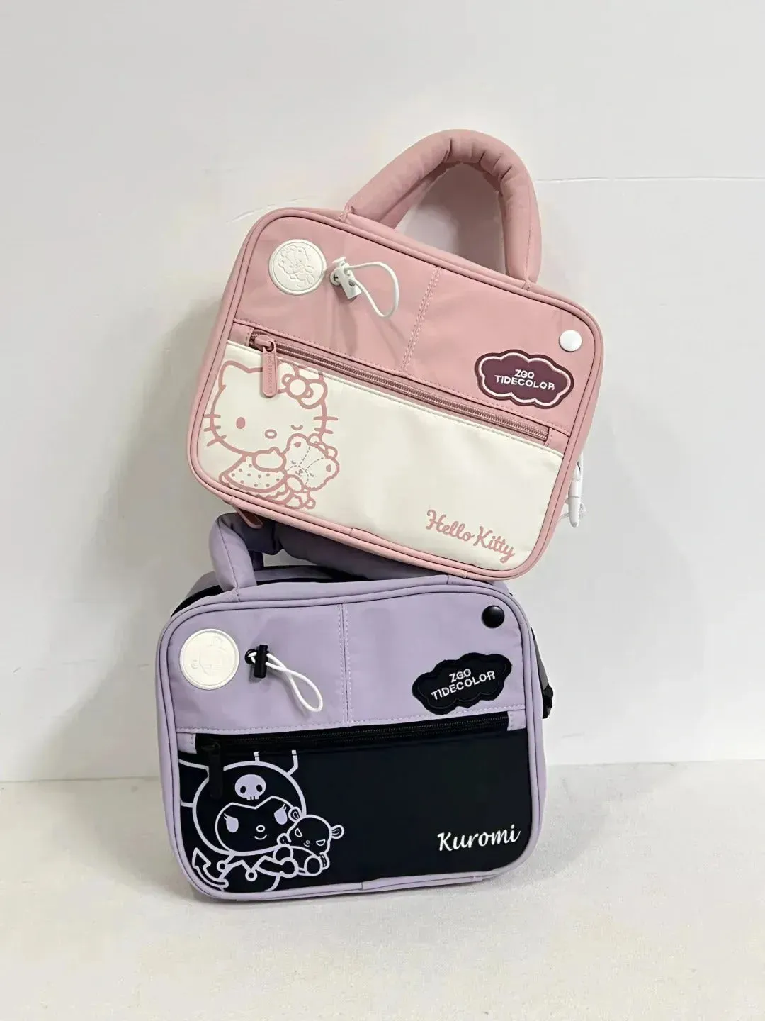 Kawaii Kuromi and Hello Kitty Makeup Bag