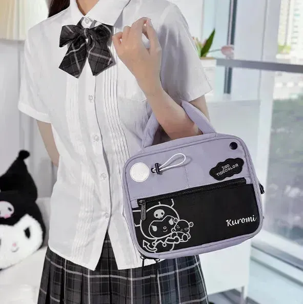 Kawaii Kuromi and Hello Kitty Makeup Bag