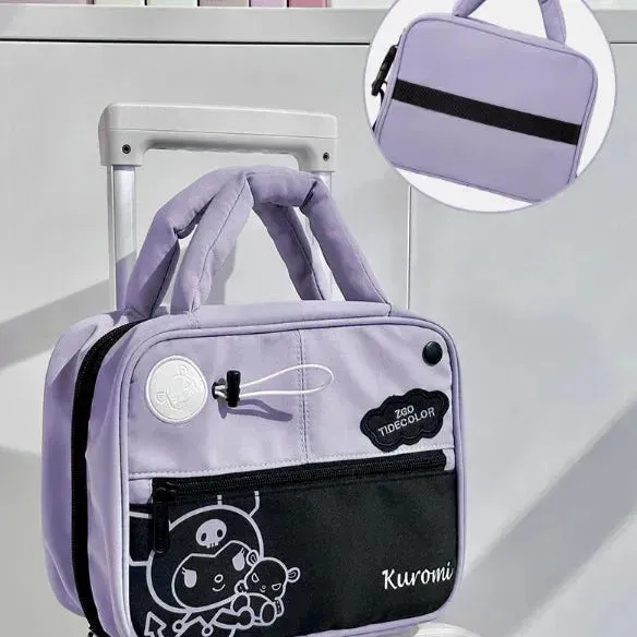Kawaii Kuromi and Hello Kitty Makeup Bag