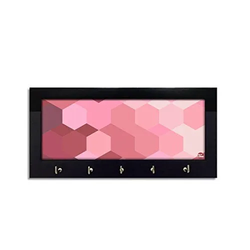 Key Holder Hanger For Wall -  PINK HEXA