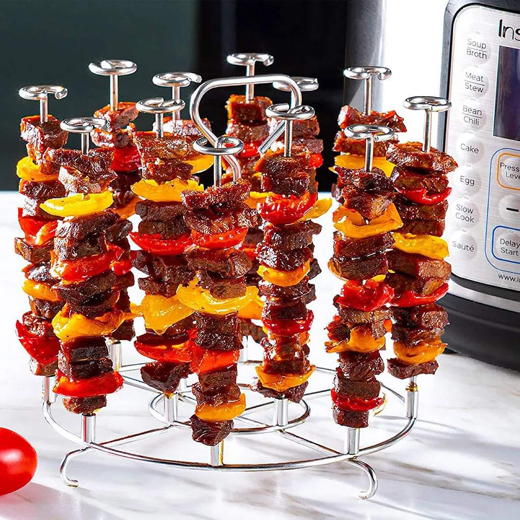Kitchen Air Fryer Rack Accessory BBQ Grill Tray Roasting Holder Tool
