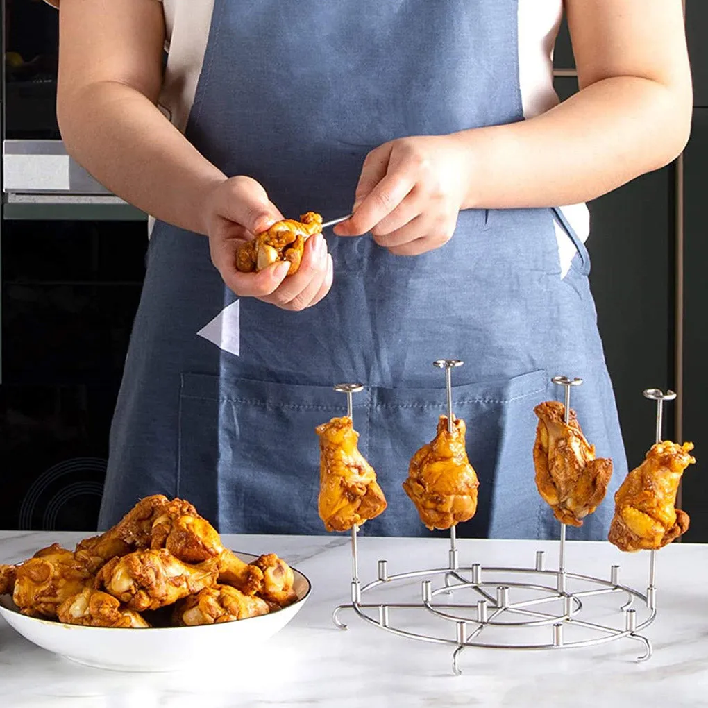 Kitchen Air Fryer Rack Accessory BBQ Grill Tray Roasting Holder Tool