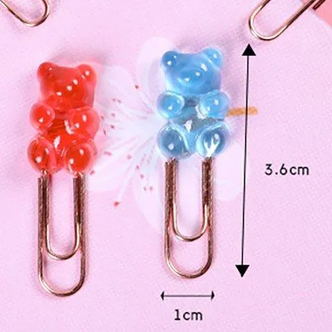 Korean Gummy bear cartoon shape paper clip NP-070028