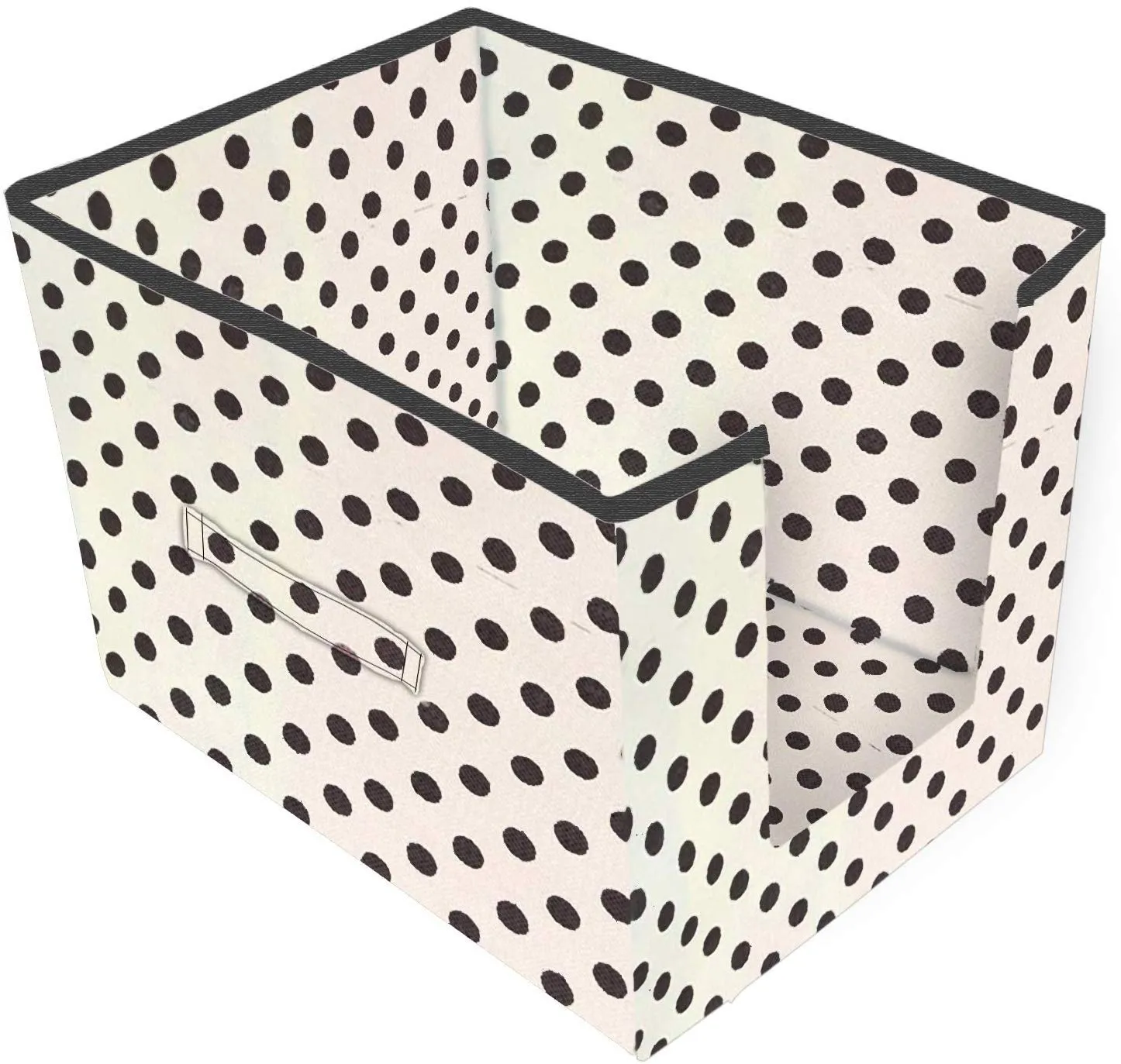Kuber Industries CTKTC022586 Polka Dot Non-Woven Shirt Stacker Wardrobe Organizer (Ivory)