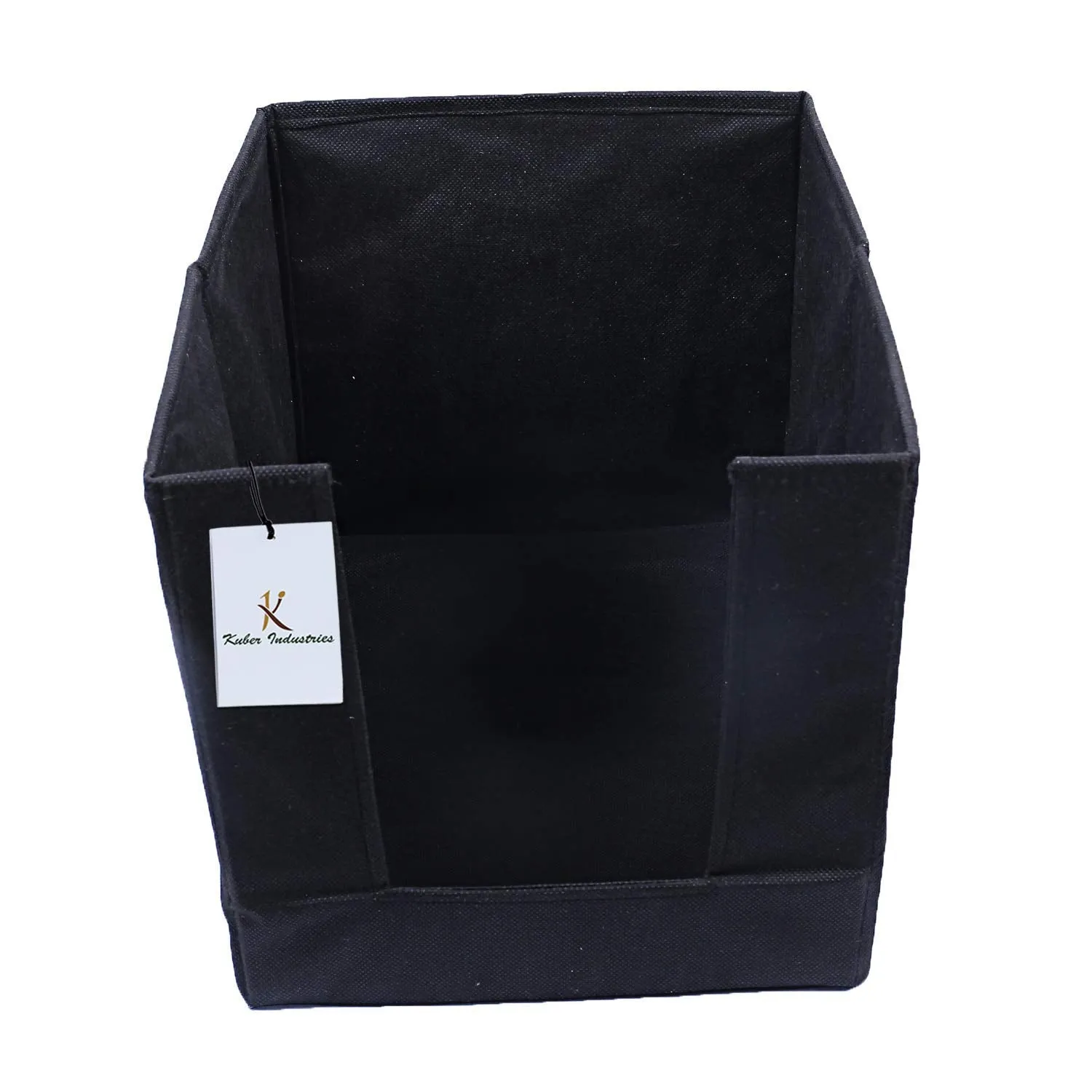 Kuber Industries (Set of 6) Clothes Organiser for Wardrobe - Foldable and Stackable Organizer for Shirt | Garments | Cloth - Storage Container Separator for Closet | Almirah | Shelf | Cupboard (Black)
