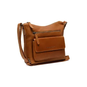 Leather Shoulder Bag Cognac Hailey