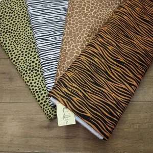 Lewis and Irene Small Things Wild Animals Cheetah Print Cotton Fabric