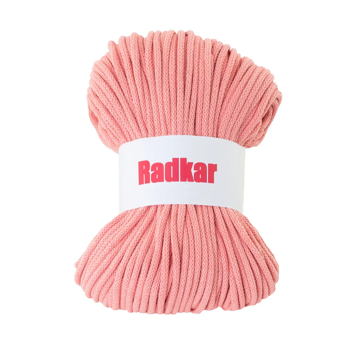 Light coral 330 Braided cotton cord 5mm