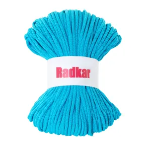 Light turquoise 410 Braided cotton cord 5mm