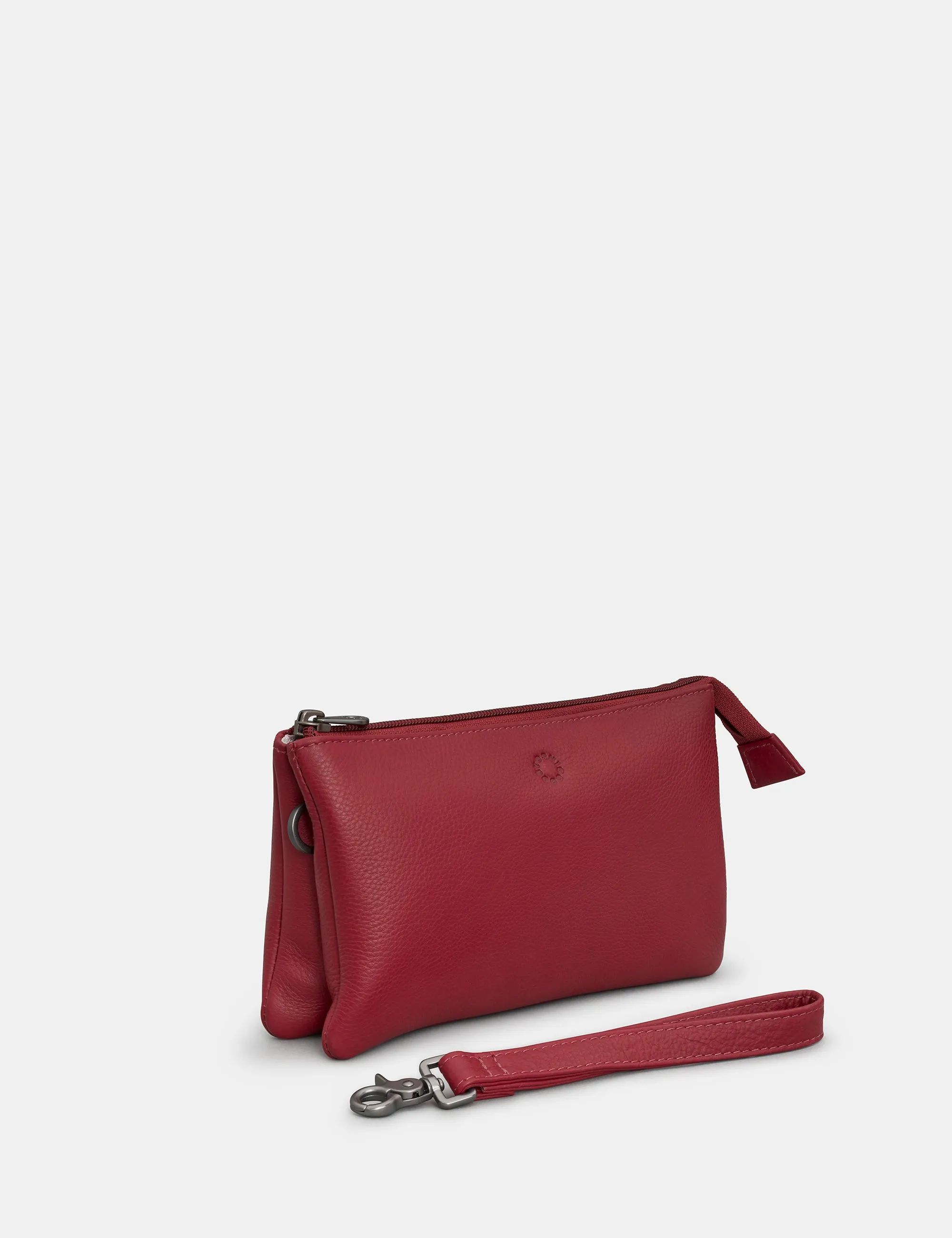Logan Cherry Red Leather Multiway Cross Body Bag