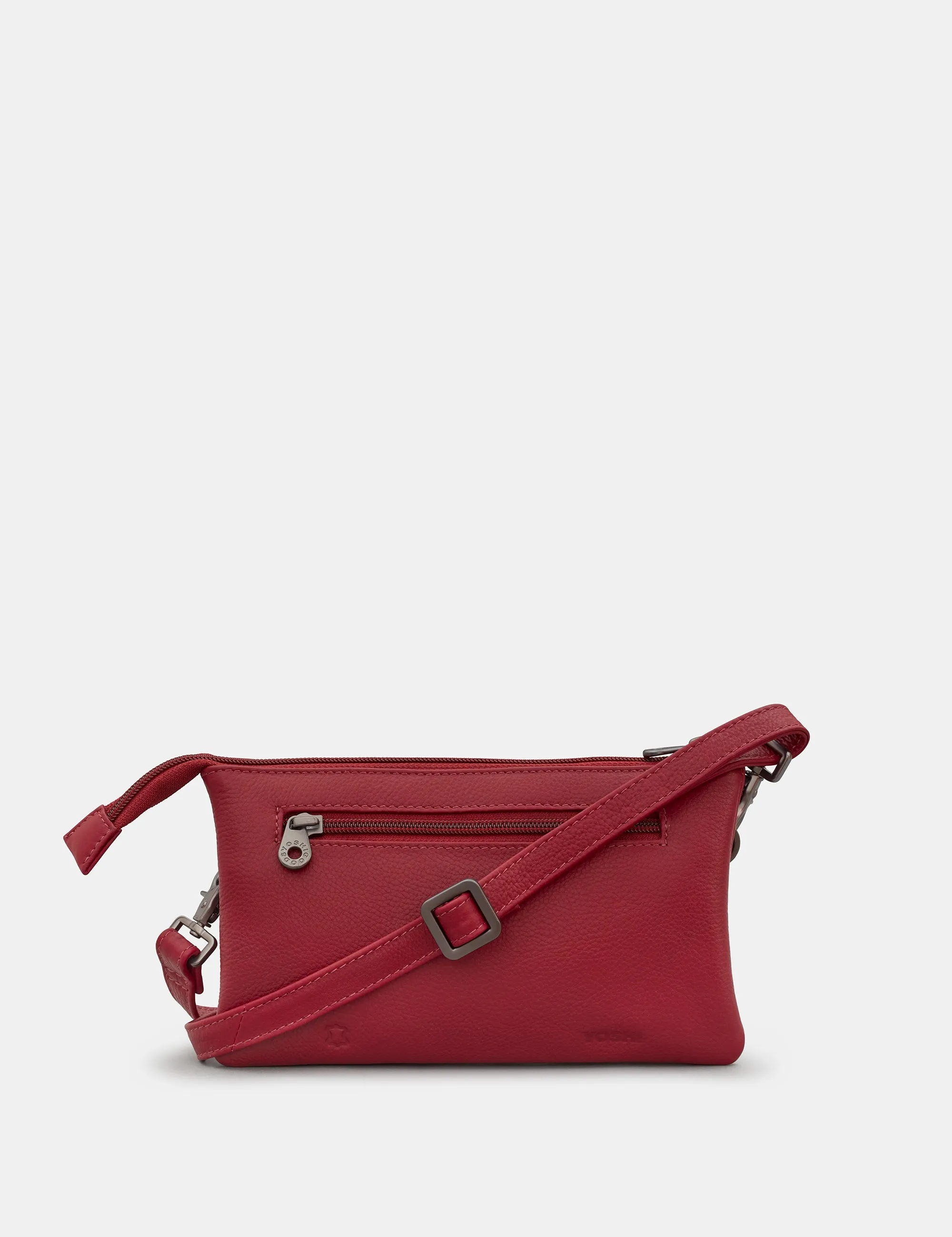 Logan Cherry Red Leather Multiway Cross Body Bag