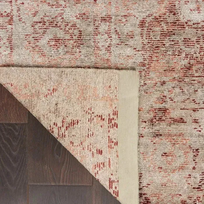 Lucent LCN07 Silver/Red Rug