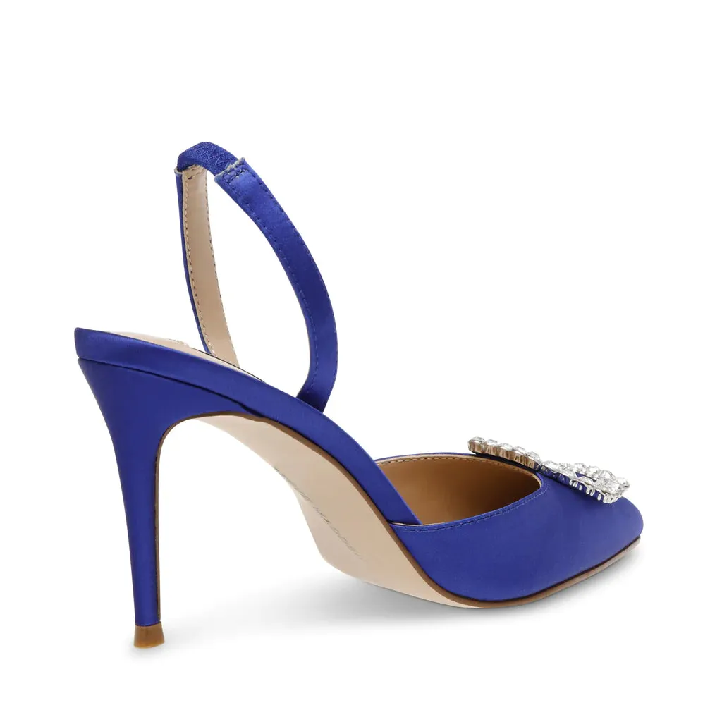 Lucent Sandal - Blue Satin