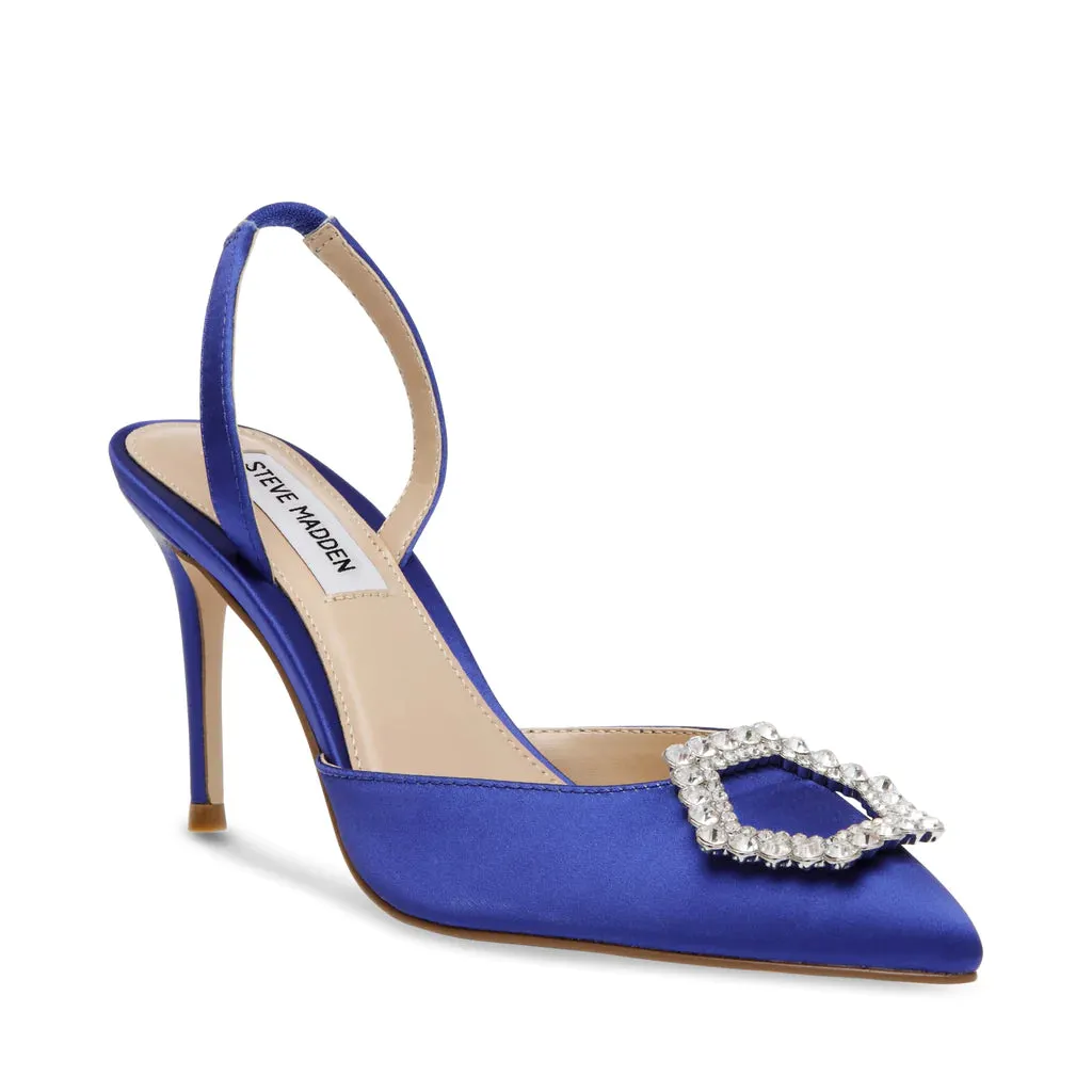 Lucent Sandal - Blue Satin