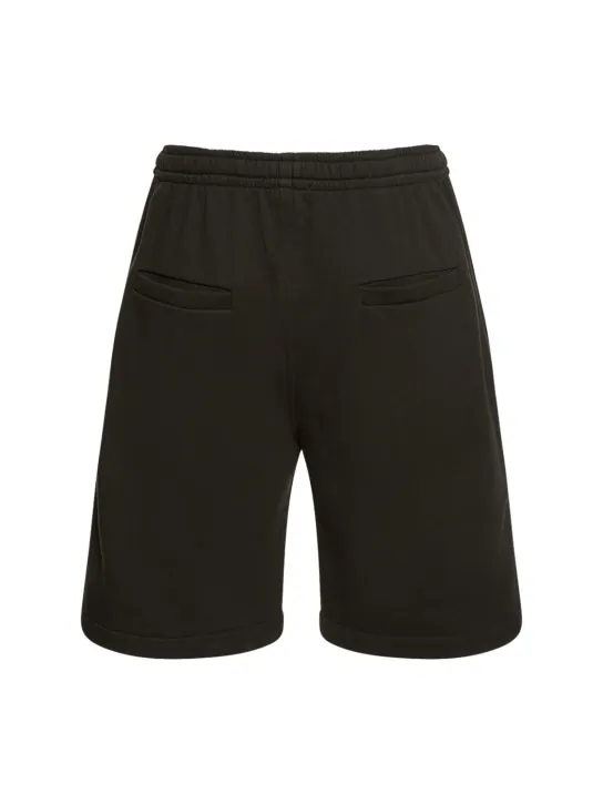 Marant   Flocked logo cotton sweat shorts 