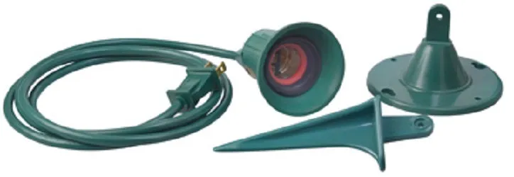 Master Electrician 05706ME 18/2 Green Outdoor Floodlight Spotlight Holder - Quantity of 18