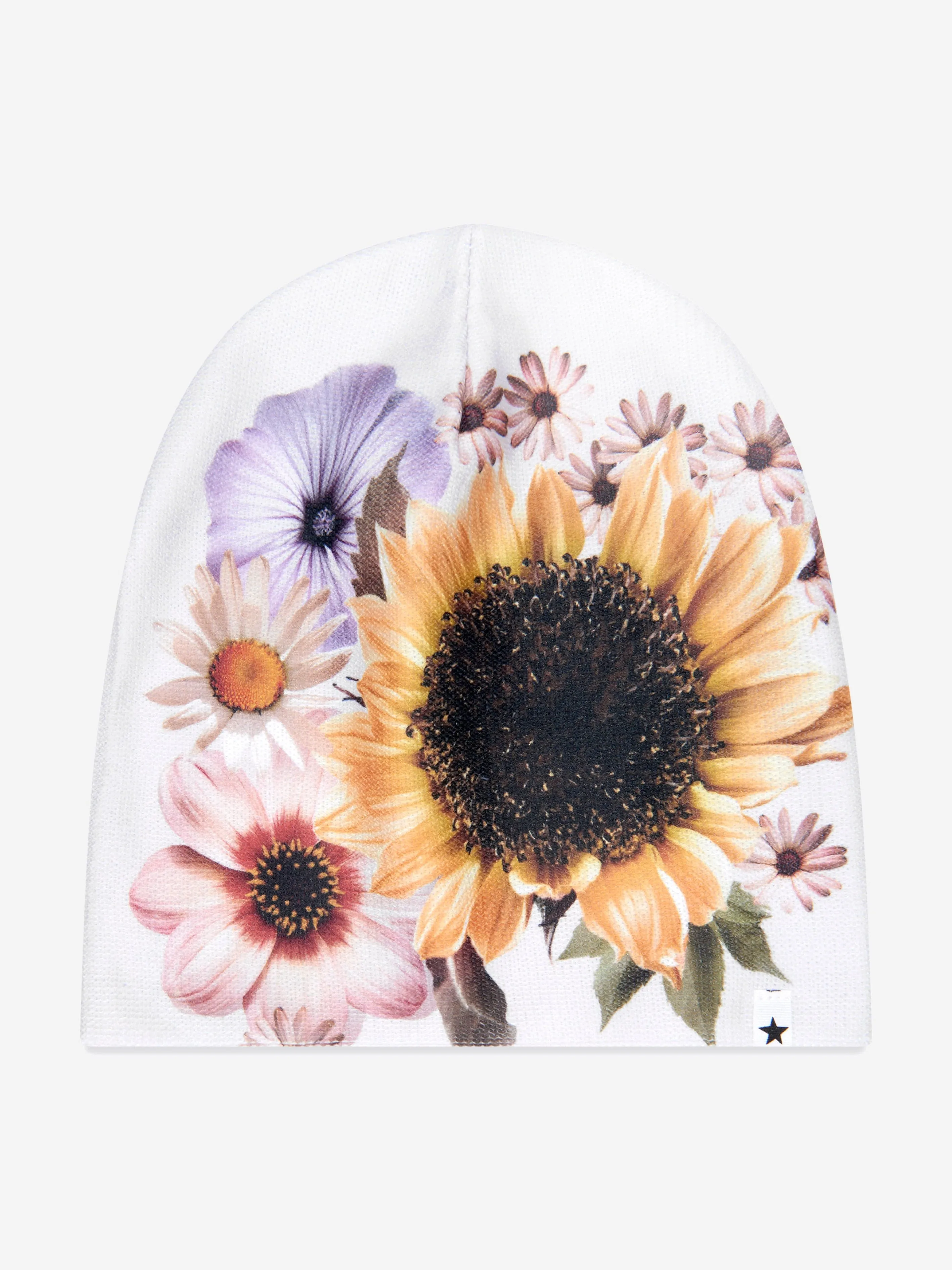 Molo Girls Retro Flowers Hat And Gloves Set in Multicolour