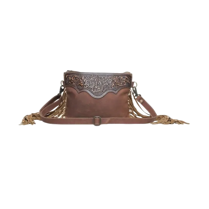 Myra Bag Mocha Dash Hand-Tooled Leather Bag S-5749