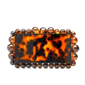 Novelty Beads Acrylic Box Clutch