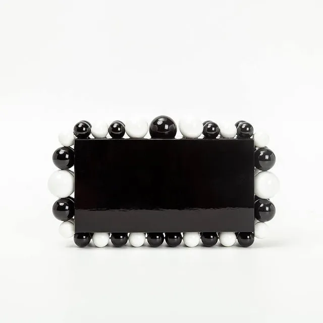 Novelty Beads Acrylic Box Clutch