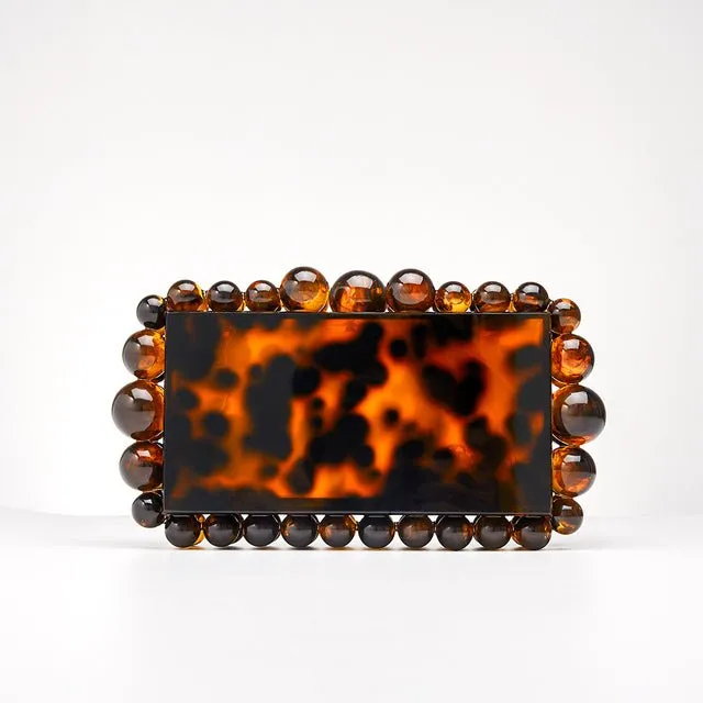 Novelty Beads Acrylic Box Clutch