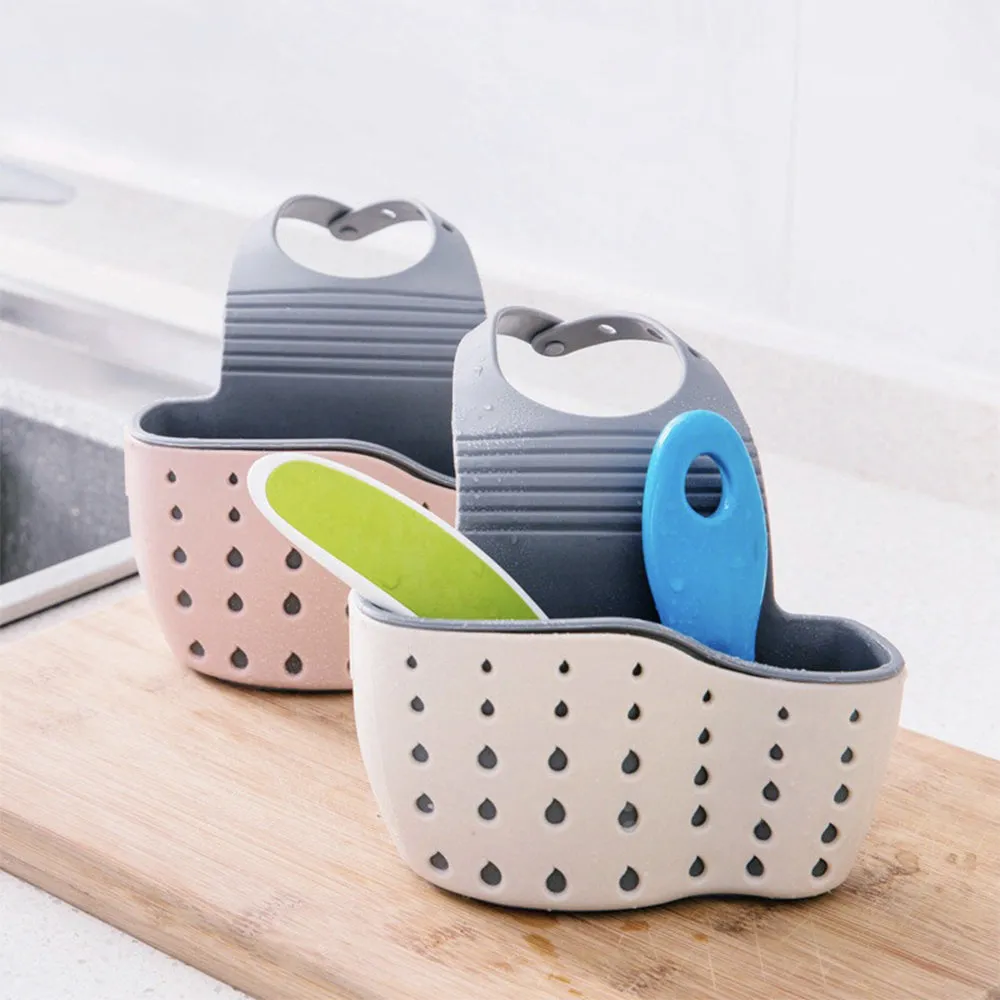 O Ozone Hanging Sink Organizer for Sponge, Dish Brush, Cleaning Scrubber and Dish Wand [ Hanging Sink Kitchen Organizer ] [ Drains water ]
