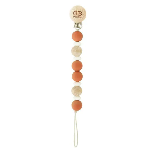 OB Designs Beechwood Silicone Dummy Chain