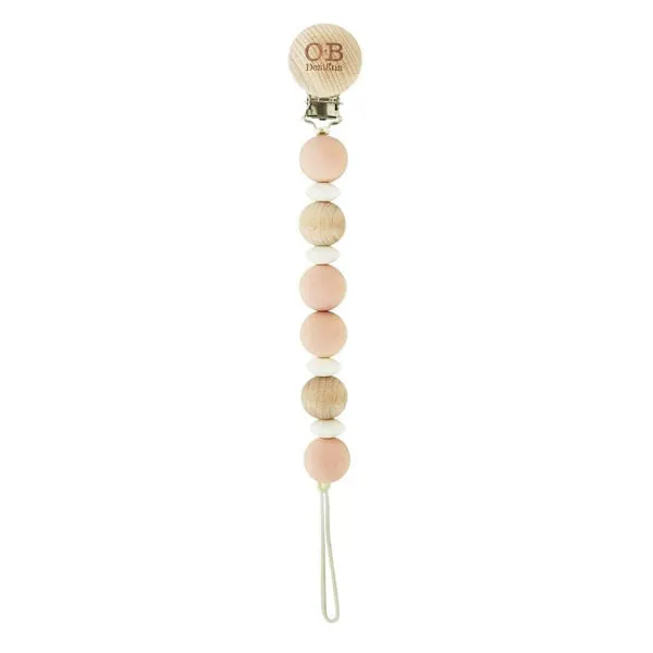 OB Designs Beechwood Silicone Dummy Chain