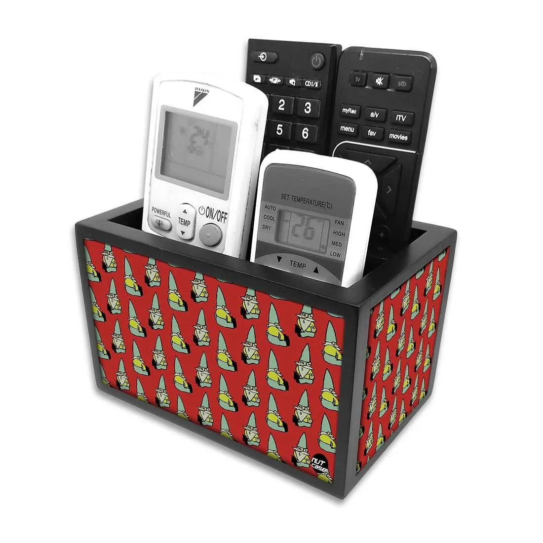 Organizer For TV AC Remotes -Gnome Red