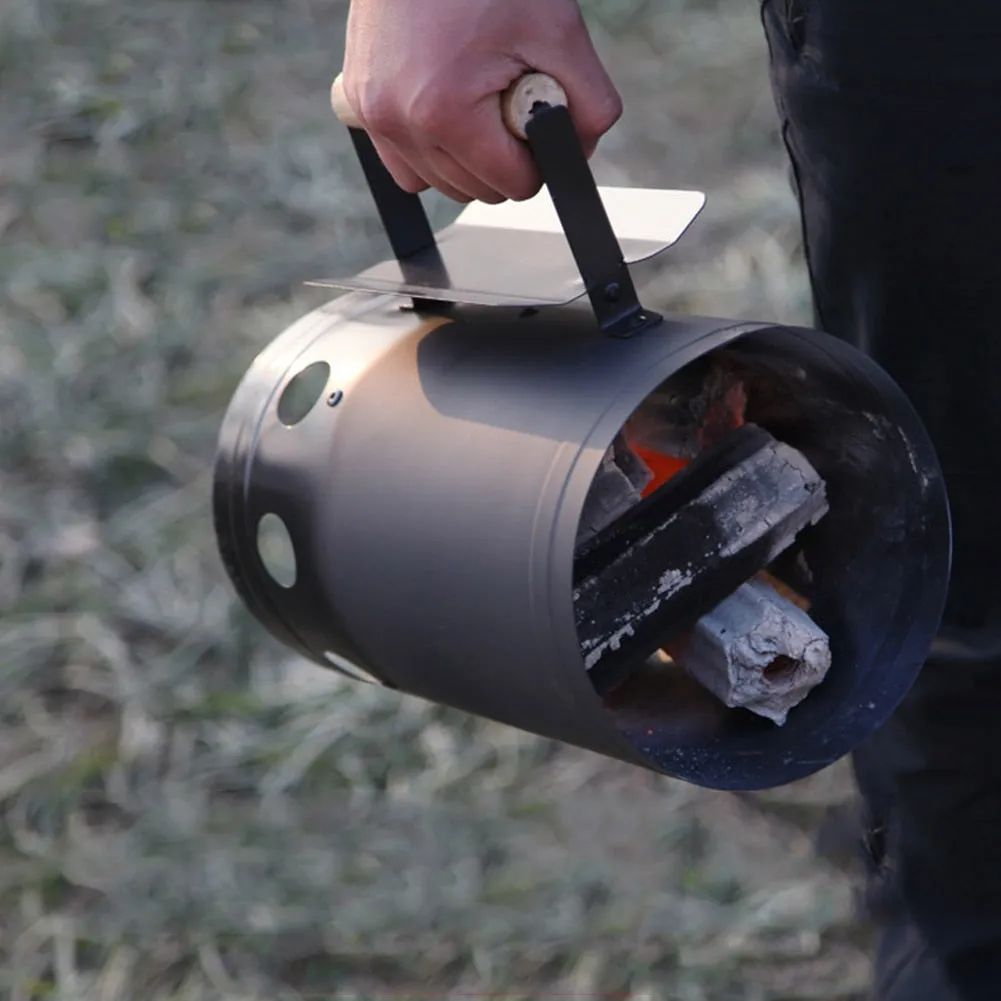 Outdoor Barbecue Easy Fire Starter Charcoal Ignition Barrel