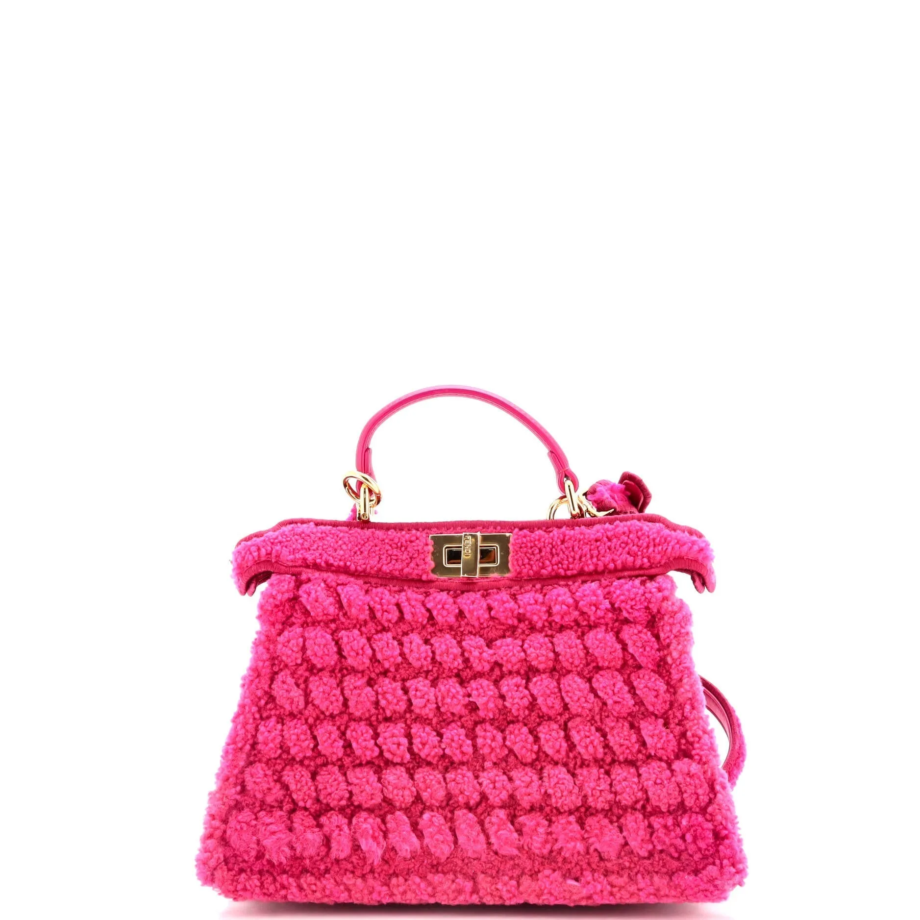 Peekaboo ISeeU Bag Woven Shearling Small