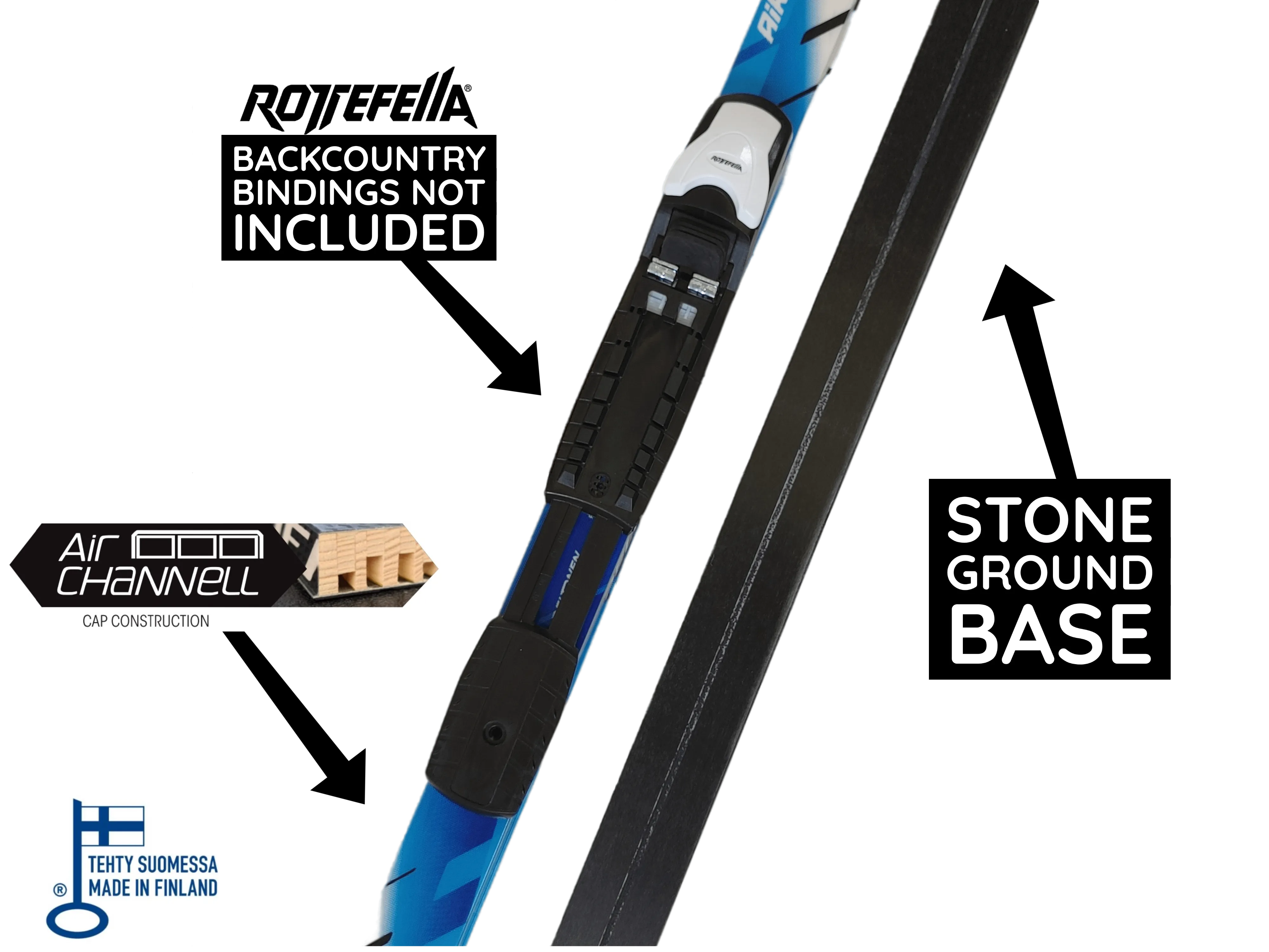 Peltonen Mountain Off-Track Classic WAXABLE 2016 Skis 53-49-51mm Sidecut | 195cm