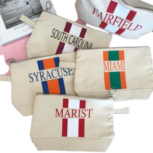 Personalized Canvas Makeup Case