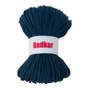 Petrol blue 810 Braided cotton cord 5mm