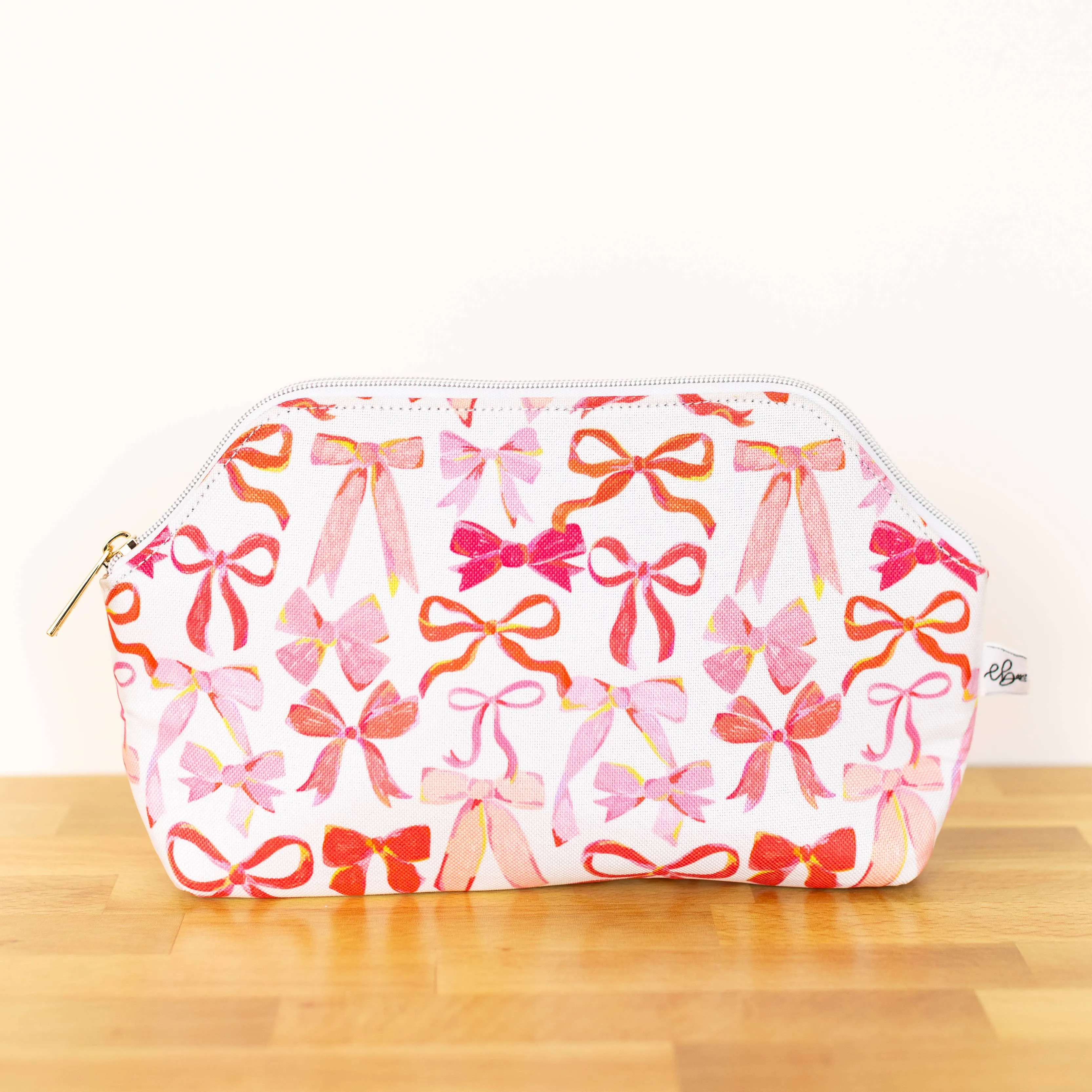 Pink Bows Zipper Pouch