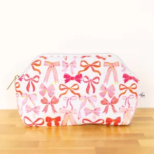 Pink Bows Zipper Pouch