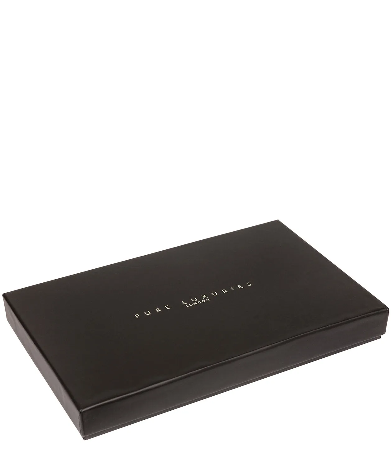 'Plane' Vintage Black Leather Passport Holder