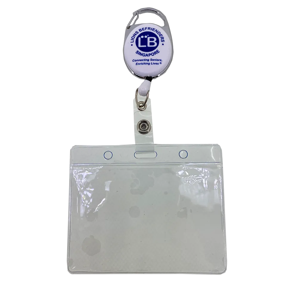Plastic Card Holder with Pull Reel