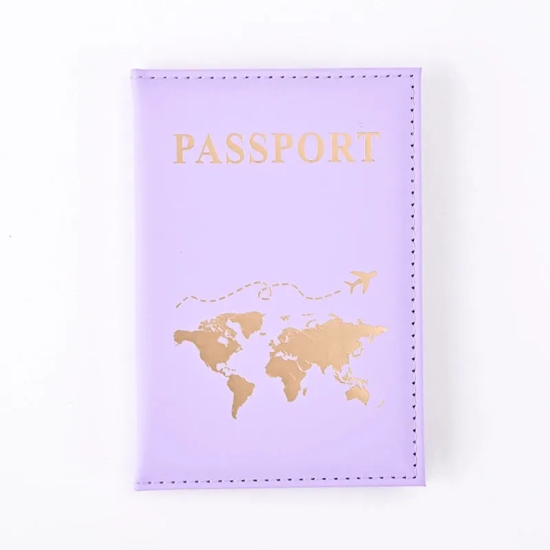 Popular Plain Skin PU Passport Protective Cover Passport Holder Machine Ticket Holder Passport In Stock Factory Direct Sales