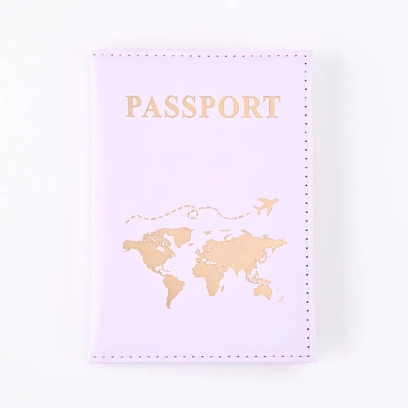 Popular Plain Skin PU Passport Protective Cover Passport Holder Machine Ticket Holder Passport In Stock Factory Direct Sales