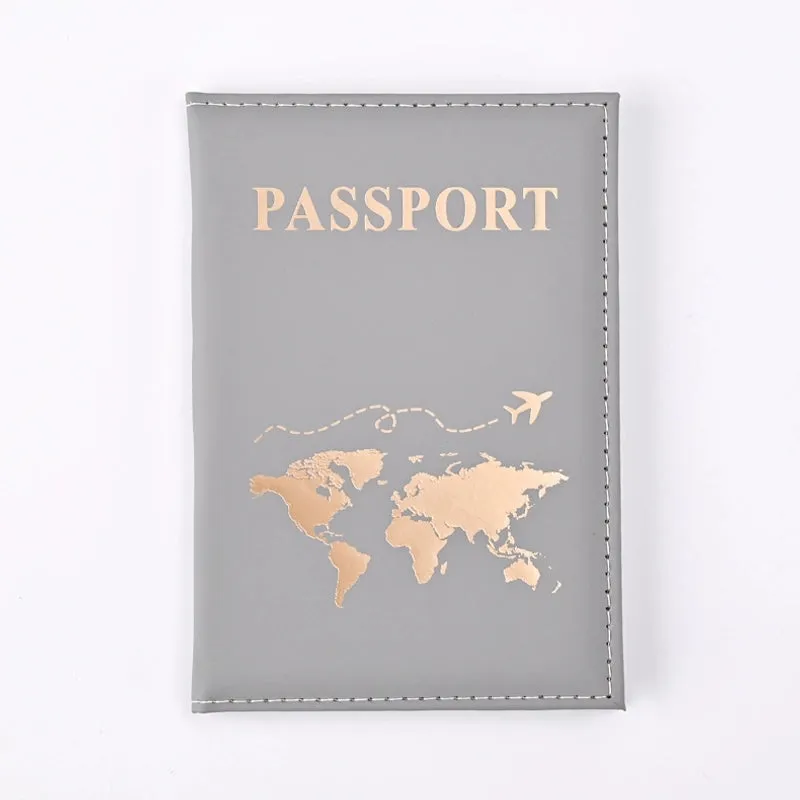 Popular Plain Skin PU Passport Protective Cover Passport Holder Machine Ticket Holder Passport In Stock Factory Direct Sales