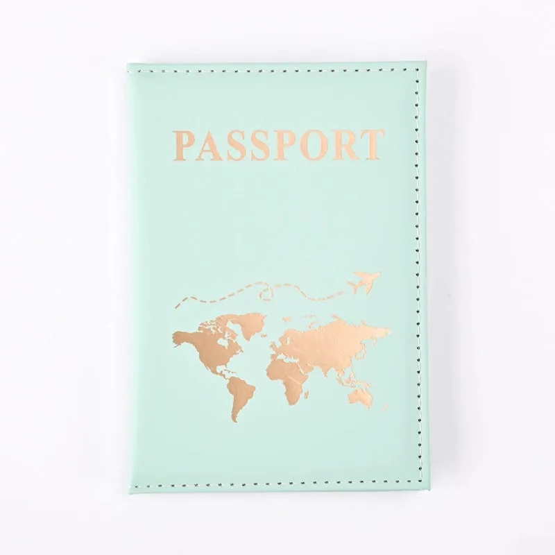 Popular Plain Skin PU Passport Protective Cover Passport Holder Machine Ticket Holder Passport In Stock Factory Direct Sales
