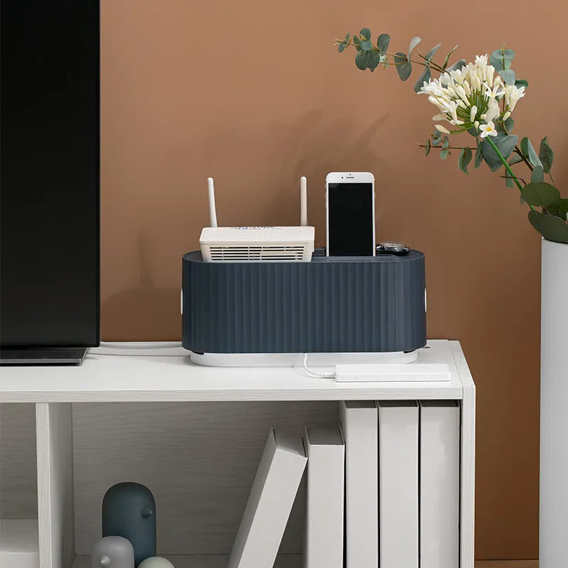Power Strip Wire Case Cable Storage Box Anti Dust Charger Socket Organizer