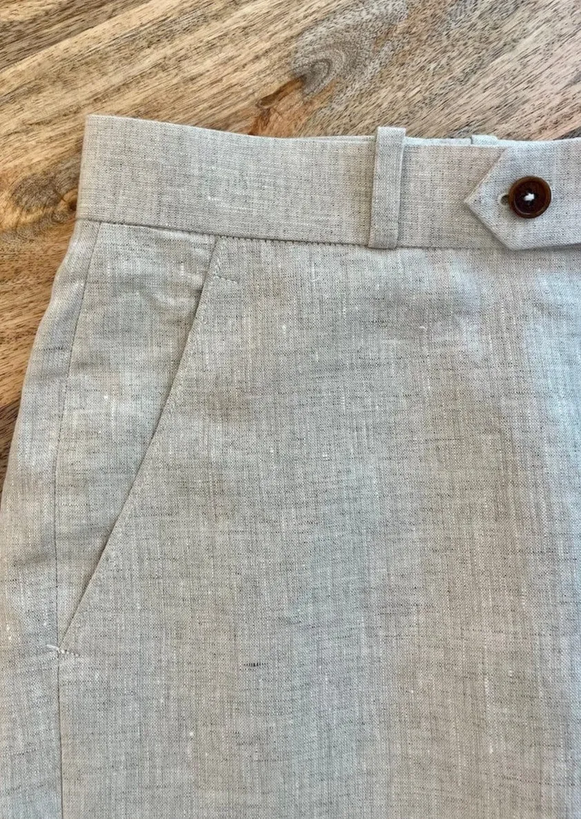 PP linen shorts - Beige