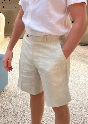 PP linen shorts - Beige
